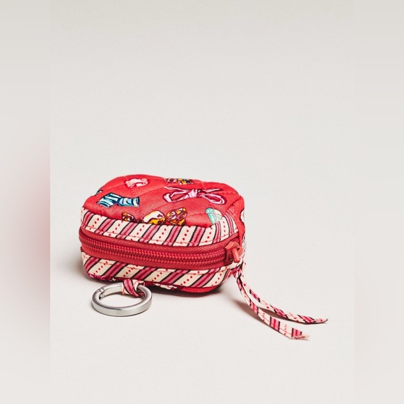 Vera Bradley Accessories - Vera Bradley Earbud Rounded Case Bag Charm Diamond Patchwork Somethin’ Sweet NEW